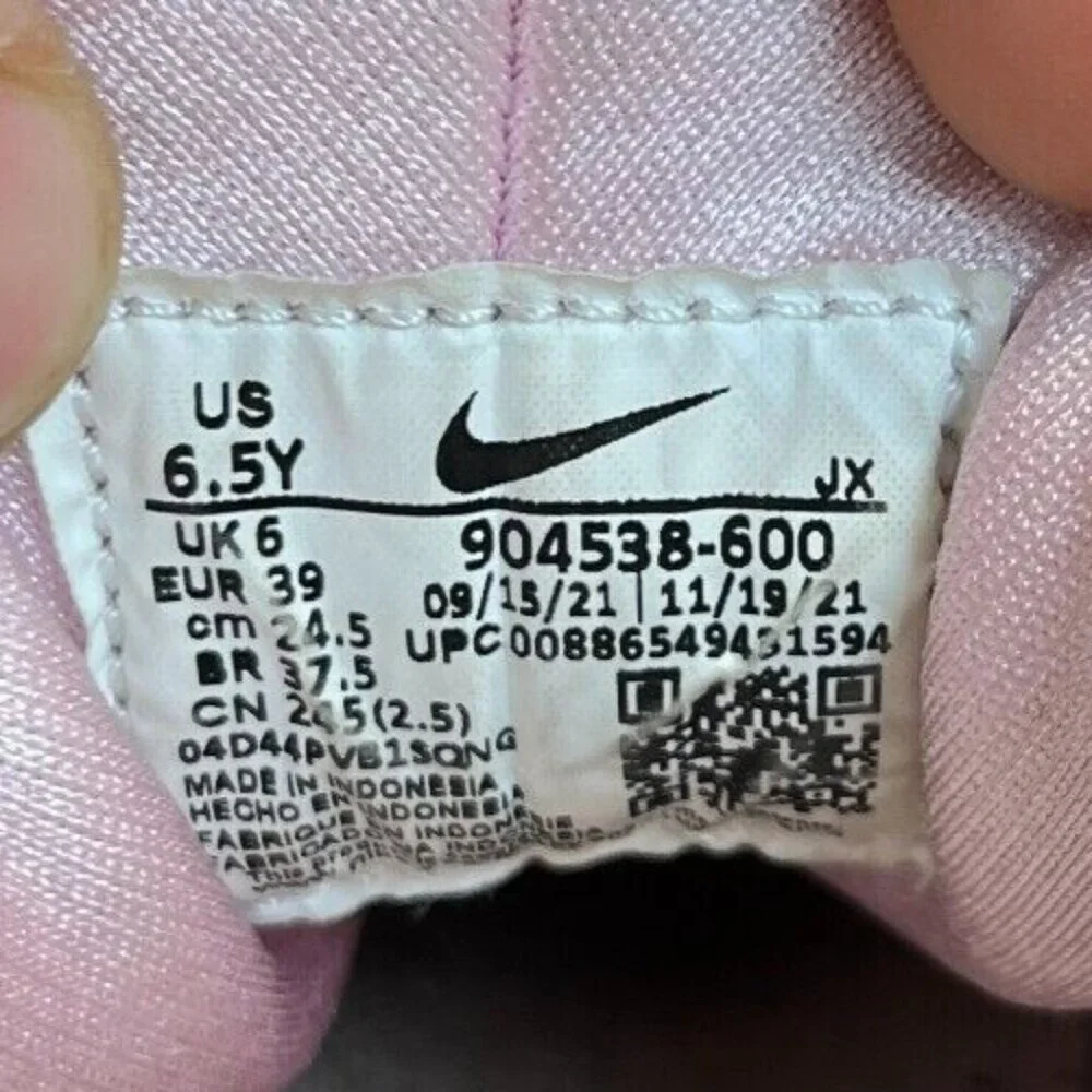 Nike Air Huarache Run‎ SE Girls Size 6.5Y Pink Running Walking Shoes Sneakers